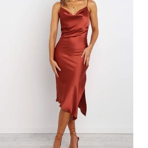 Petal and Pup Cypress Dress in Rust size 8